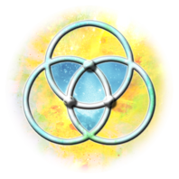 The triquetra symbol of the creative