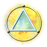 The triangle symbol of the visionary
