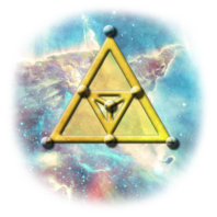 The triangle of fire symbol of inspiration
